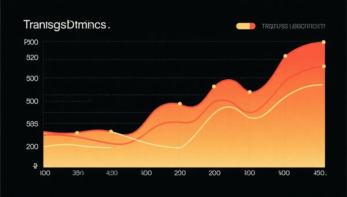 走势线与分布直方图示意